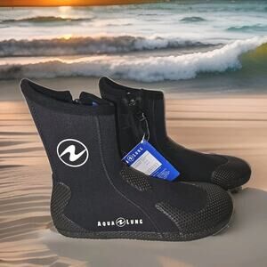 NWT! Aqua Lung 7mm Echo Zip Ergo Dive Boots Size 14
